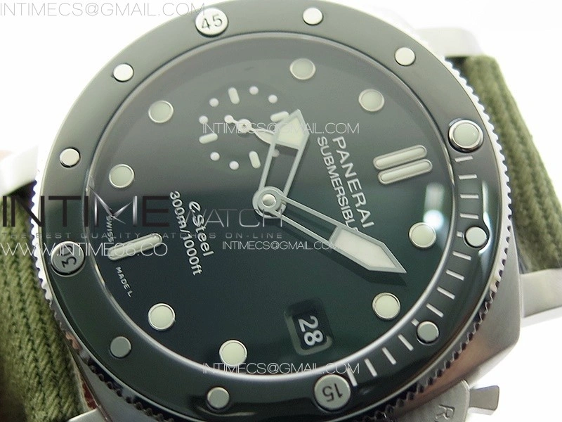 PAM1287 Y VSF 1:1 Best Edition Green Dial on Green Leather Strap P.900 Super Clone